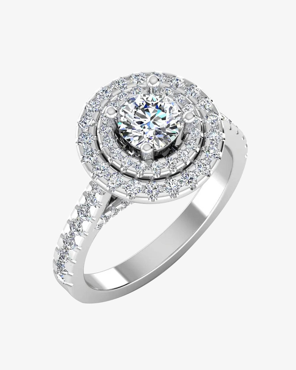 hidden halo cathedral brilliant cut moissanite engagement ring icecartel main