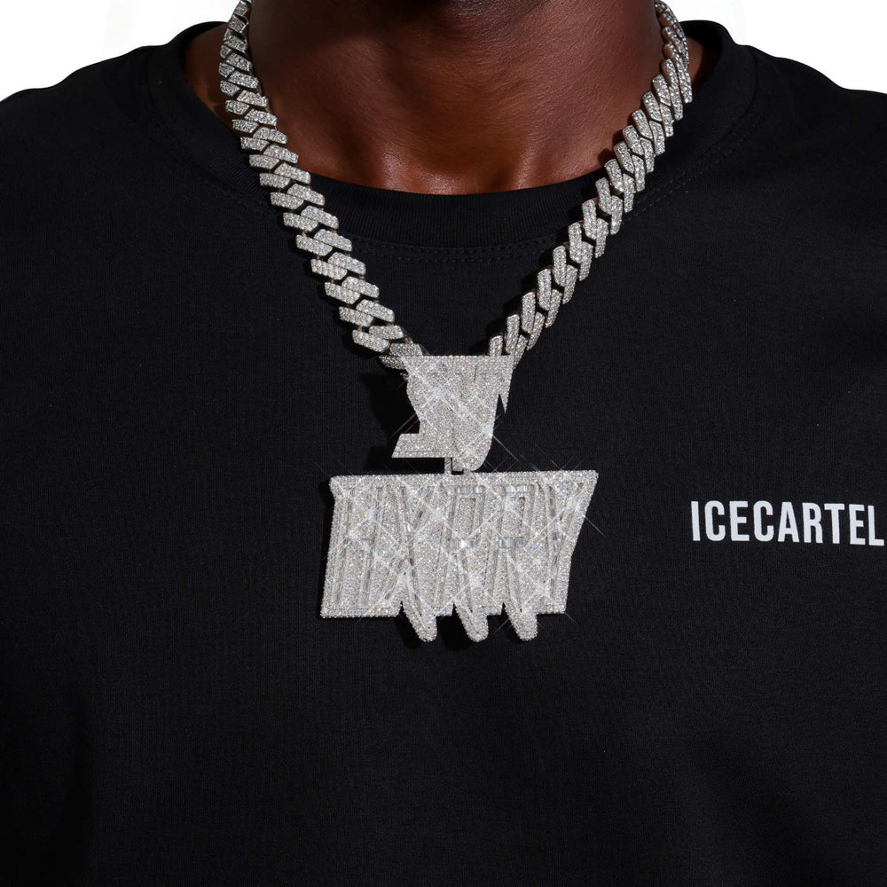 hxrry custom moissanite name pendant 14k gold icecartel model