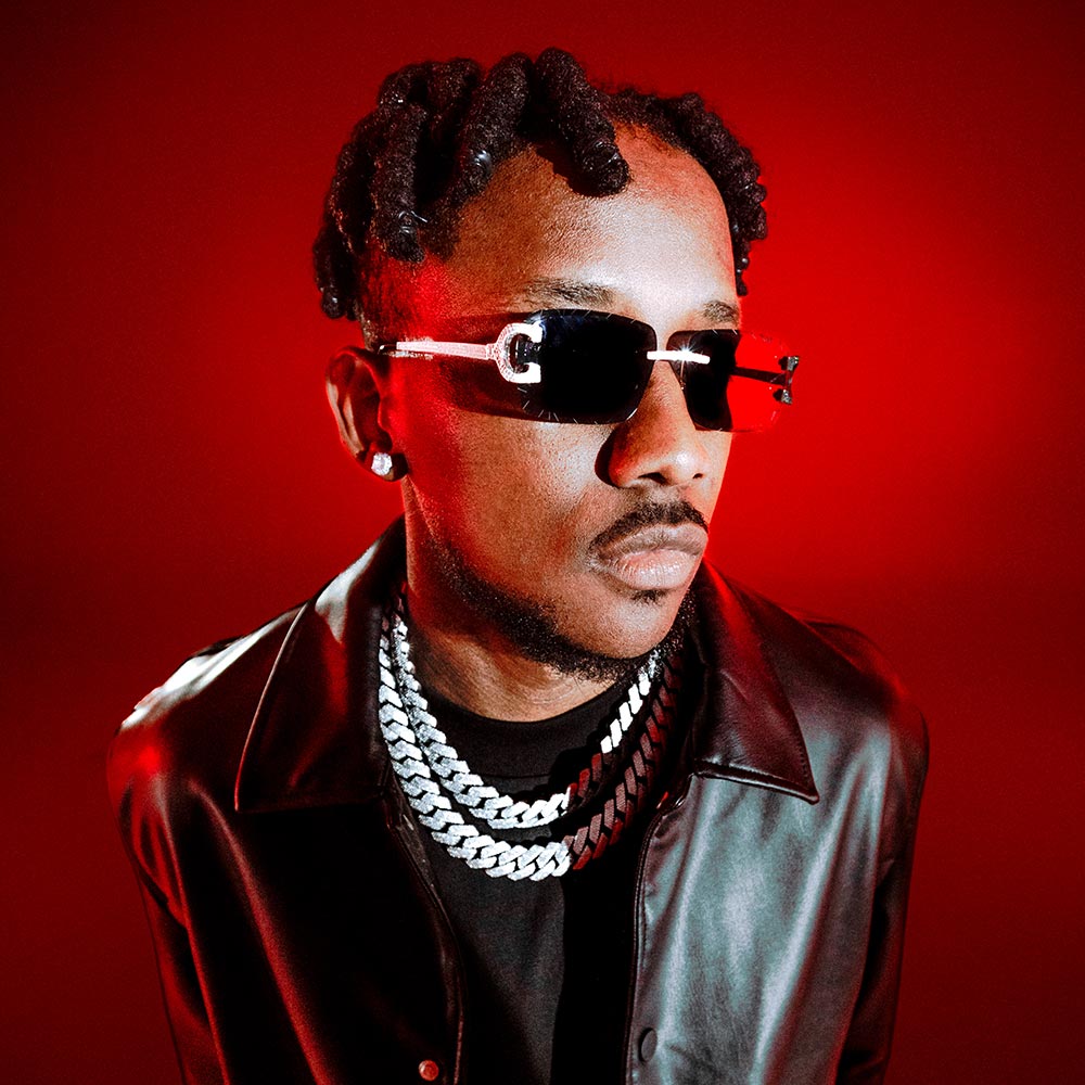 icecartel mens 4 row moissanite cuban link chain model