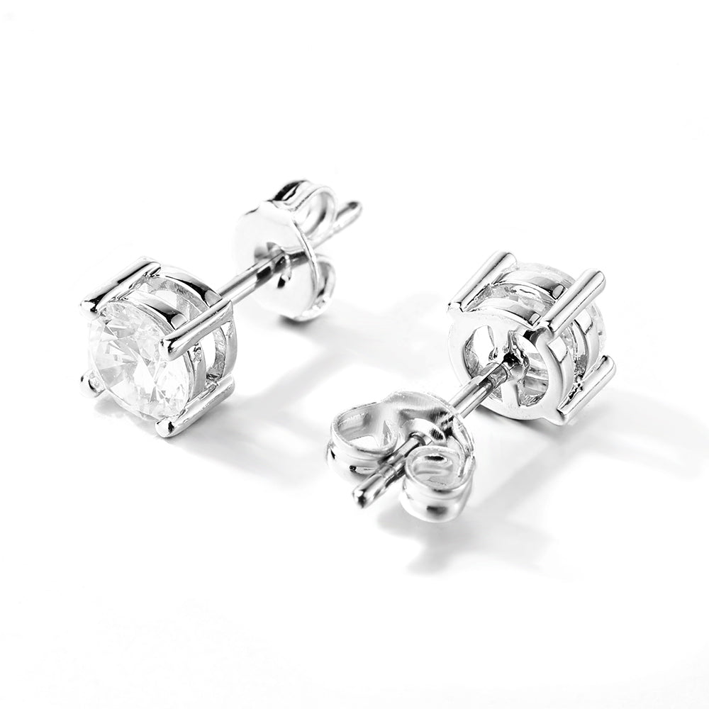 icecartel 5mm vvs stud earrings mens white gold 4