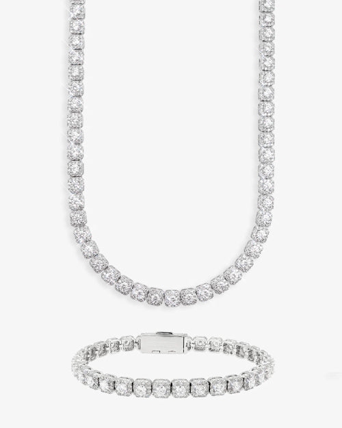 icecartel 6mm vvs tennis bracelet chain bundle px new