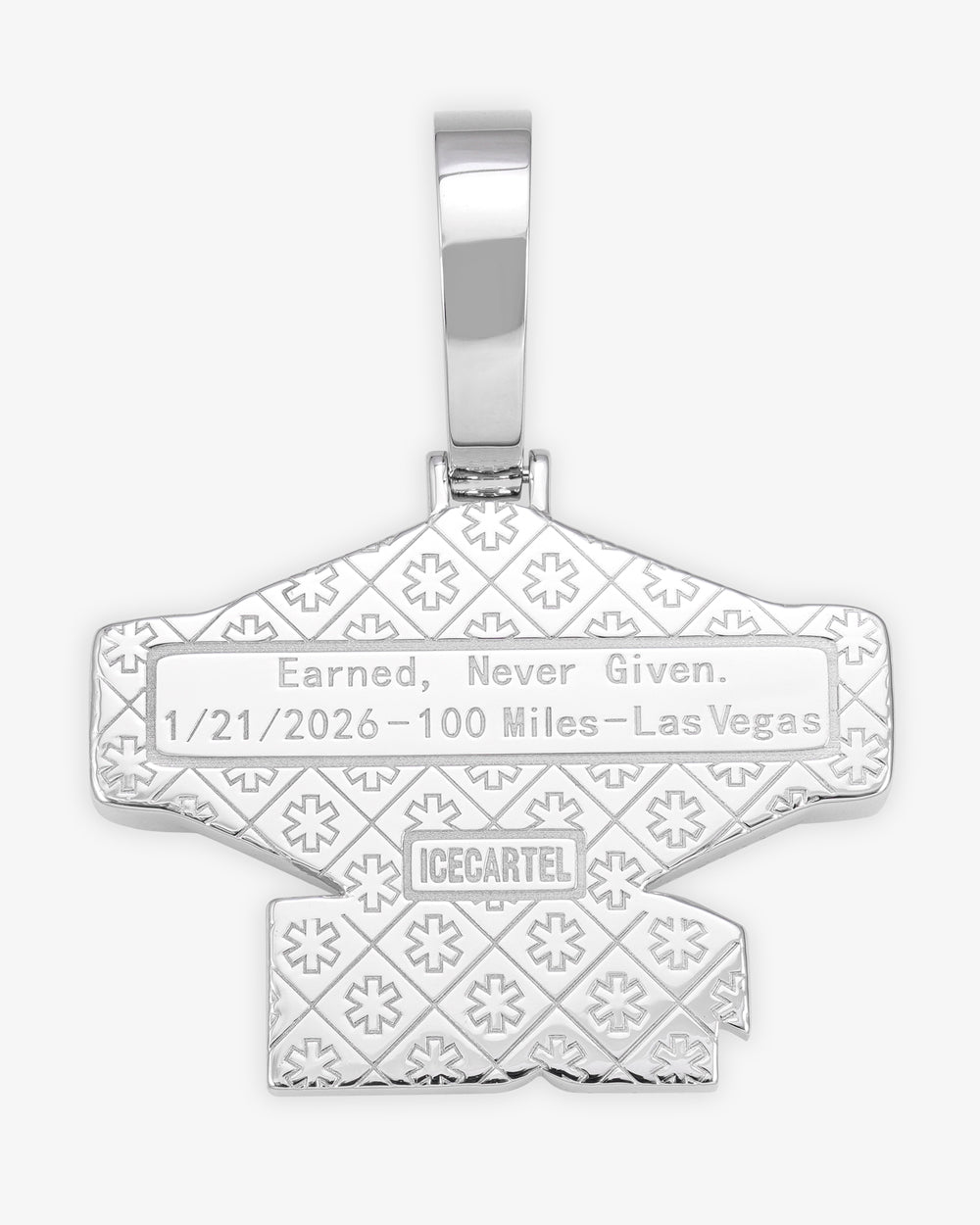 happy dad custom diamond pendant back engraving nelk
