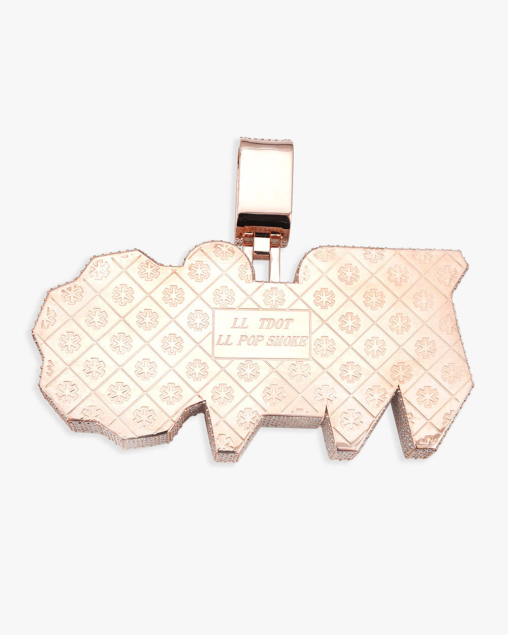 icecartel fivio foreign custom diamond pendant back engraving