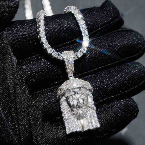 icecartel jesus custom pendant 14k gold hand