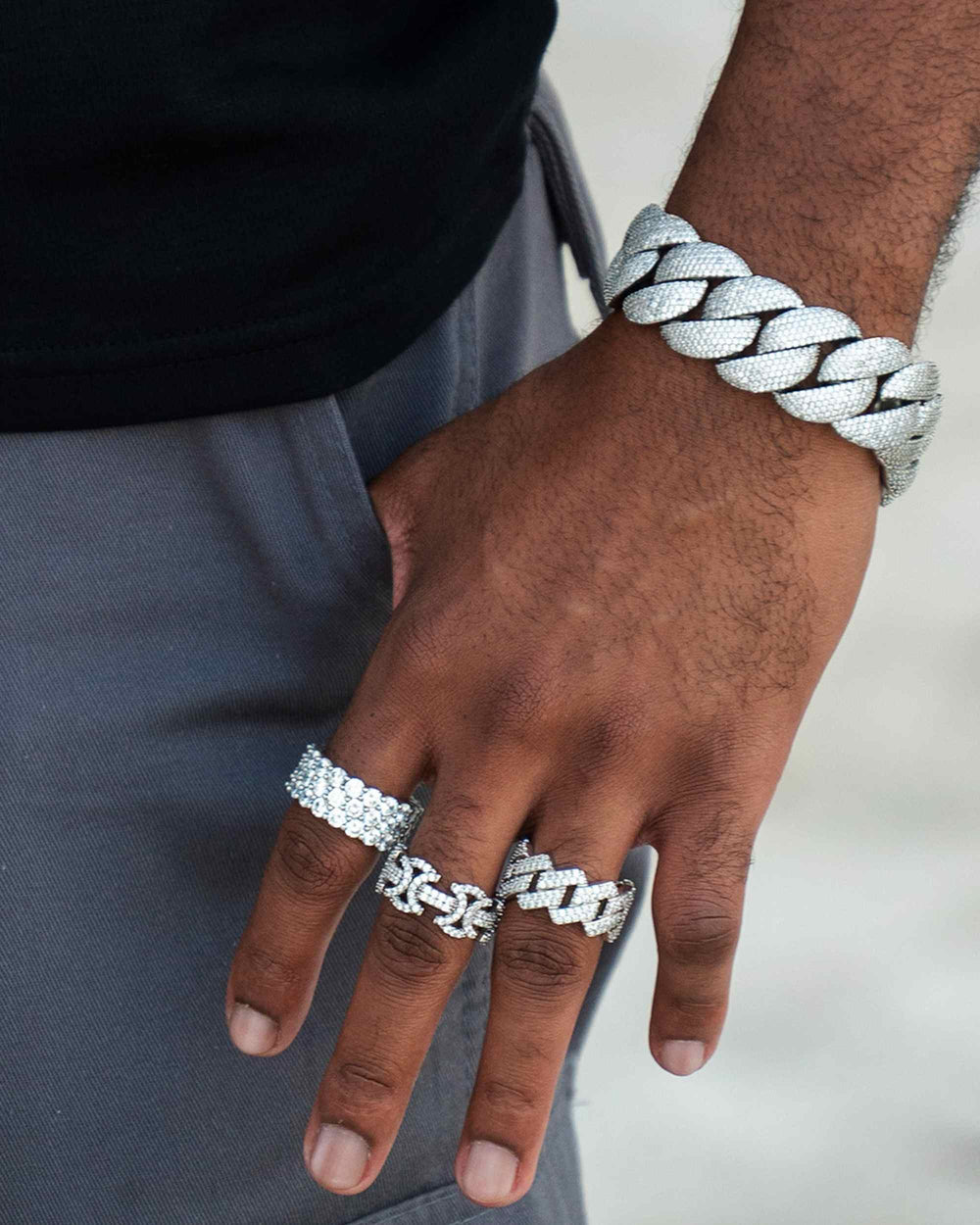 VVS Cuban Link Ring 14K Gold