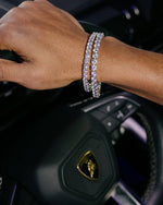 Moissanite Tennis Bracelet 14K Gold (ALL SIZES) - White Gold 3MM