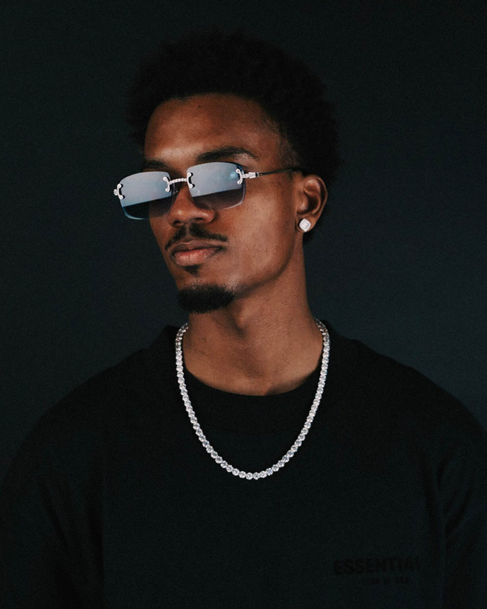 S925 Silver Moissanite Tennis Chain 14K Gold (ALL SIZES)