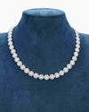10MM Iced Out Bezel Set Tennis Chain 14K Gold - White Gold