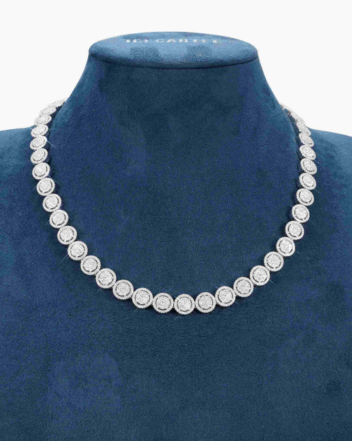 iced out bezel set tennis chain 14k gold 10mm icecartel display