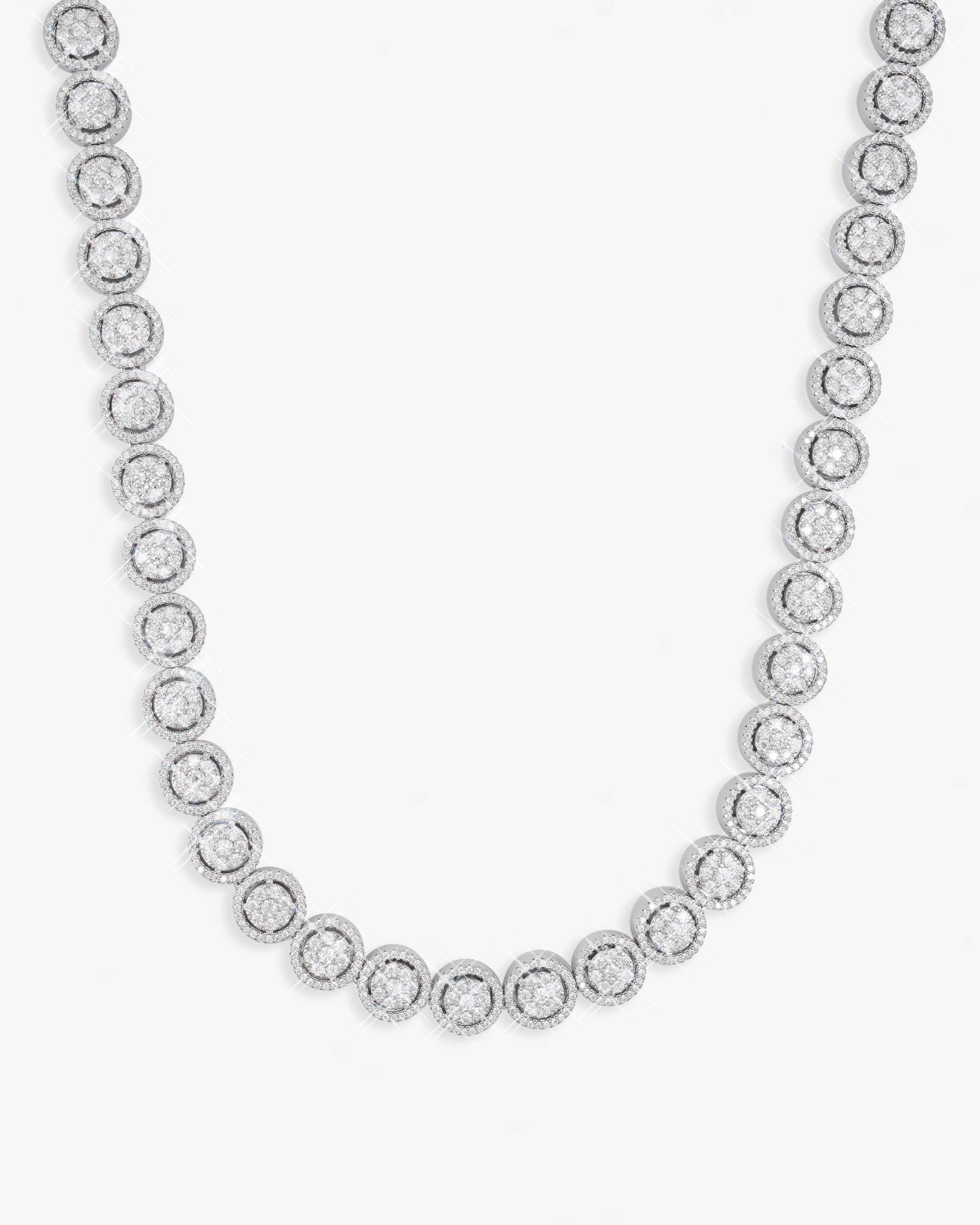 10MM Iced Out Bezel Set Tennis Chain 14K Gold