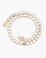 10MM Iced Out Bezel Set Tennis Chain 14K Gold - Yellow Gold