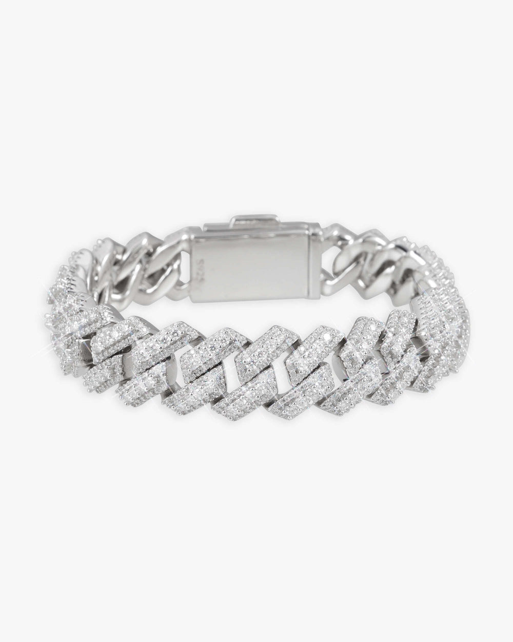 iced out halo cluster cuban link bracelet 14k gold 15mm icecartel main