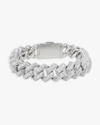 iced out halo cluster cuban link bracelet 14k gold 15mm icecartel main