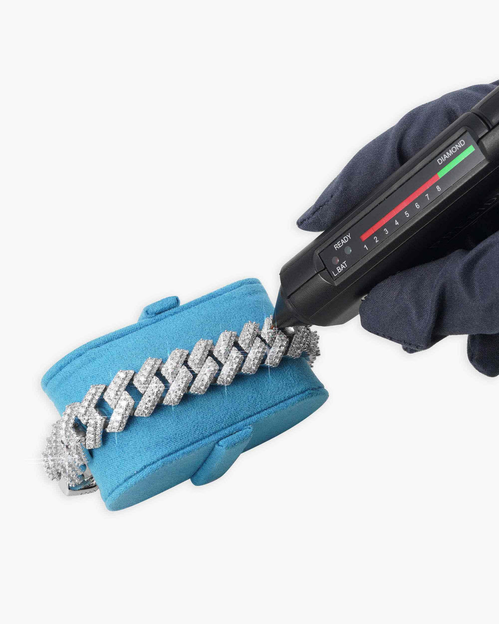 iced out halo cluster cuban link bracelet 14k gold 15mm icecartel test