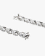 7MM Iced Out Rope Chain - 925 Silver - 14K Gold - White Gold