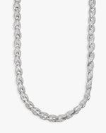 7MM Iced Out Rope Chain - 925 Silver - 14K Gold - White Gold