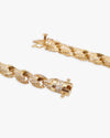 7MM Iced Out Rope Chain - 925 Silver - 14K Gold - Yellow Gold