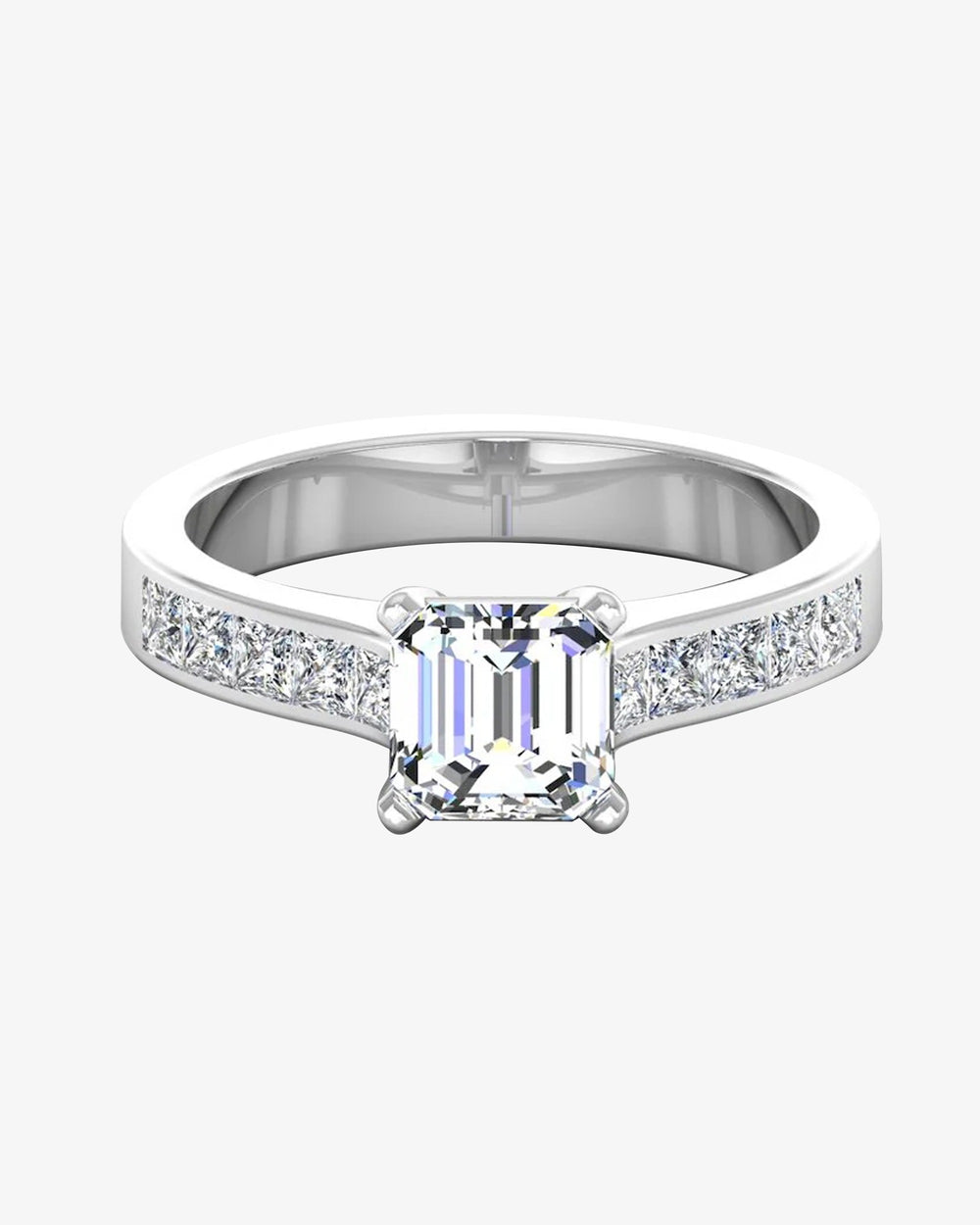 invisible set asscher cut moissanite engagement ring icecartel horizontal