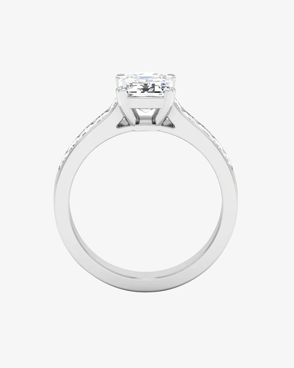 invisible set asscher cut moissanite engagement ring icecartel o