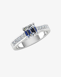 invisible set asscher cut moissanite engagement ring icecartel true main