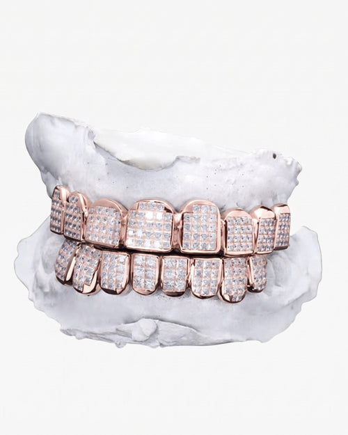 invisible set princess cut moissanite grillz icecartel px rose main