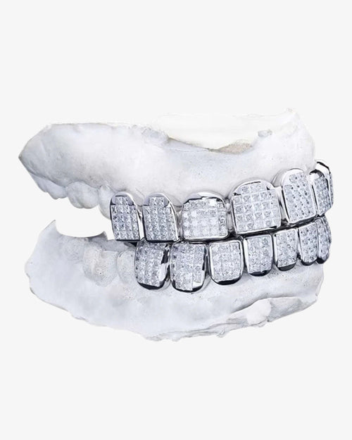 invisible set princess cut moissanite grillz icecartel px side