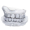 Invisible Set Princess Cut Moissanite Diamond Grillz - White Gold