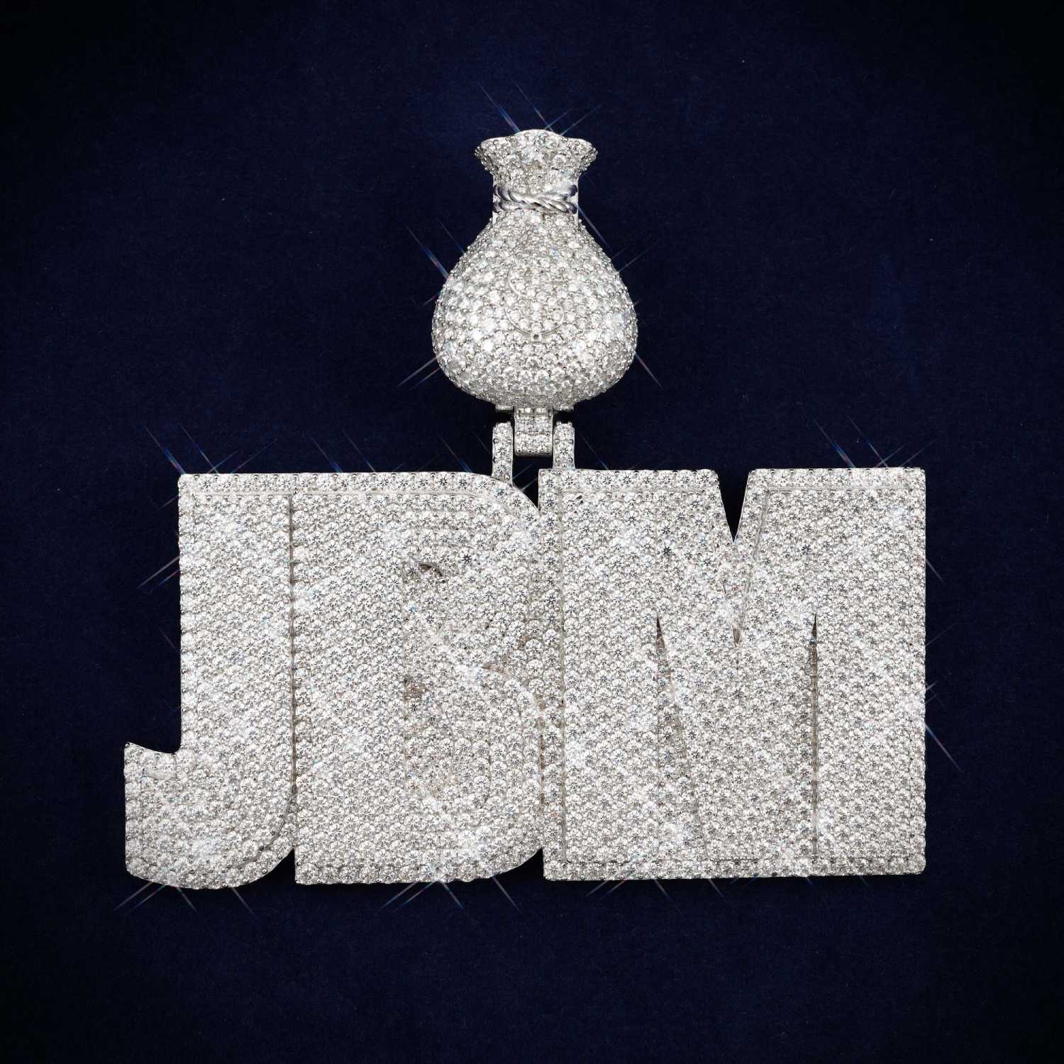 jbm custom name moissanite pendant 14k gold icecartel main