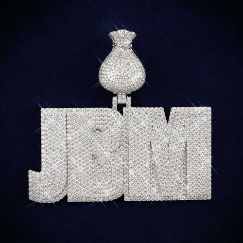 jbm custom name moissanite pendant 14k gold icecartel main