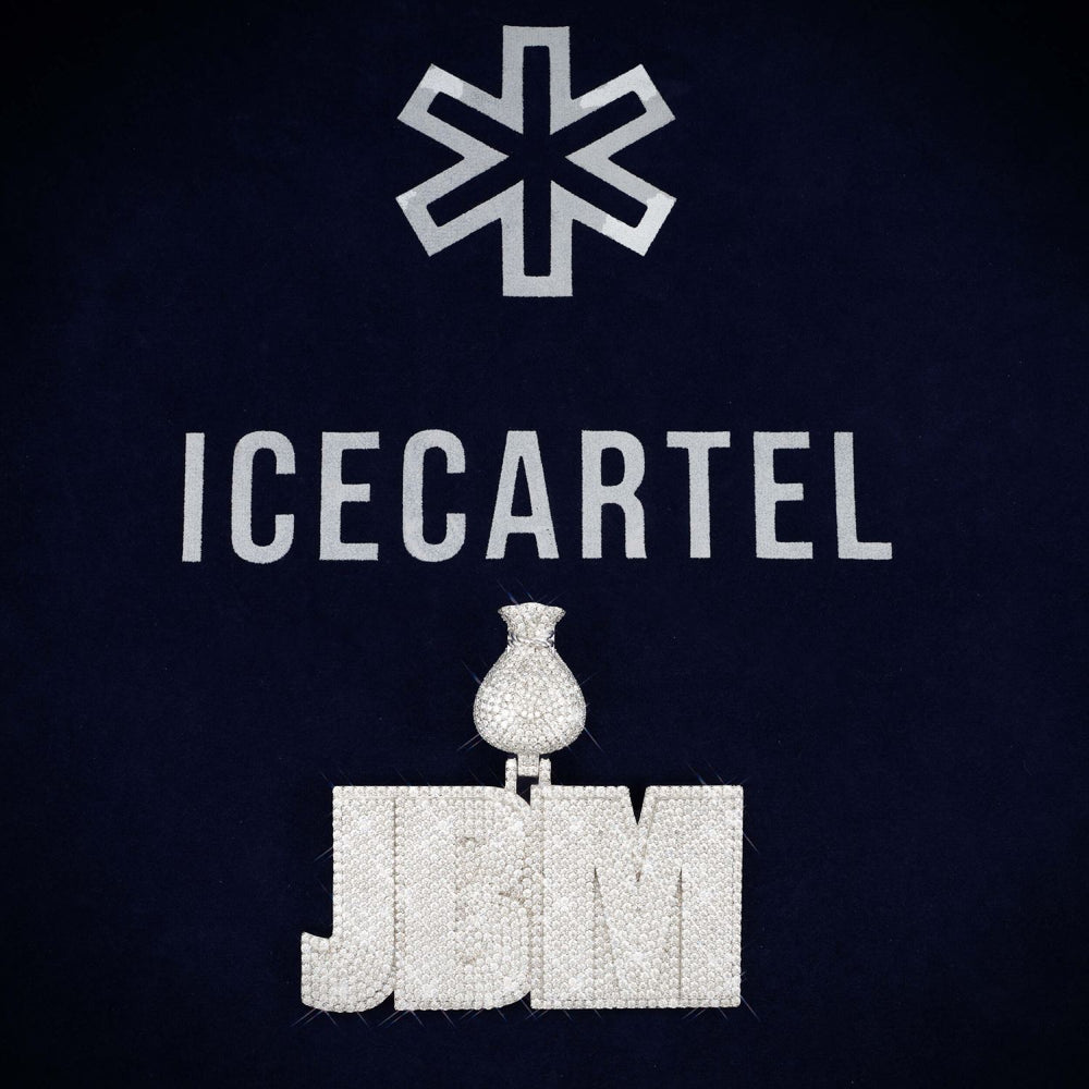 jbm custom name moissanite pendant 14k gold icecartel
