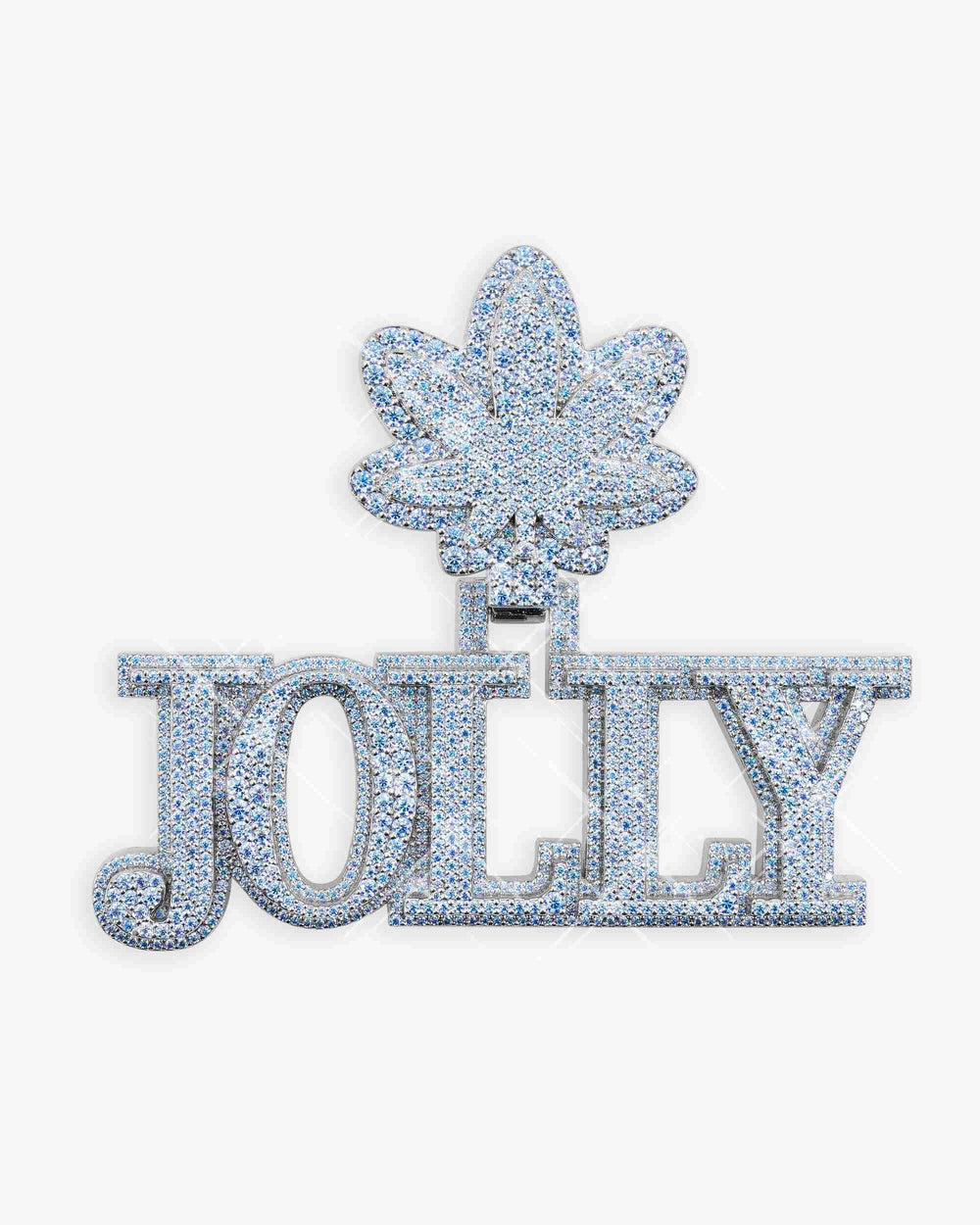 jolly custom name blue moissanite pendant 14k gold icecartel main
