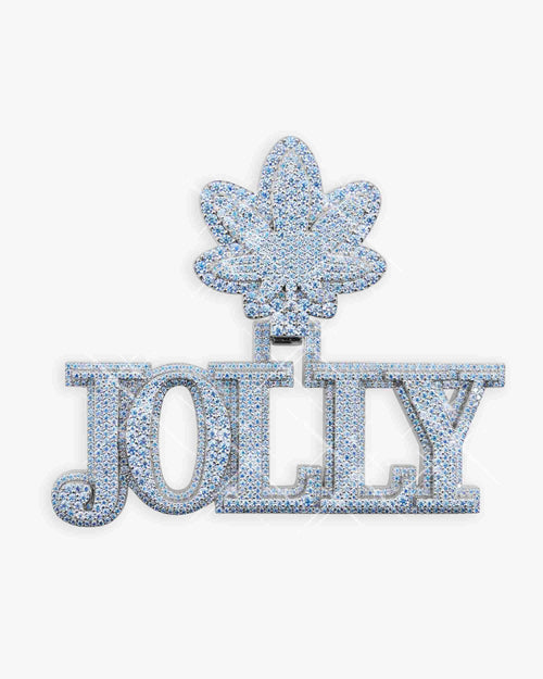 jolly custom name blue moissanite pendant 14k gold icecartel main