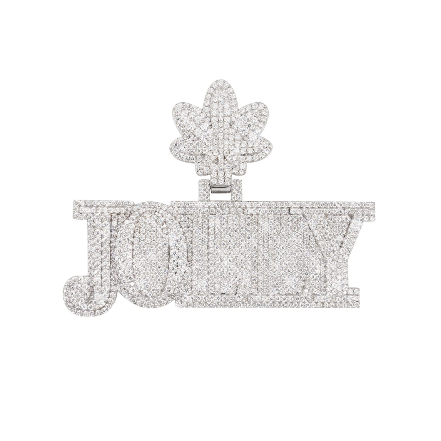 jolly custom name moissanite pendant 14k gold icecartel main