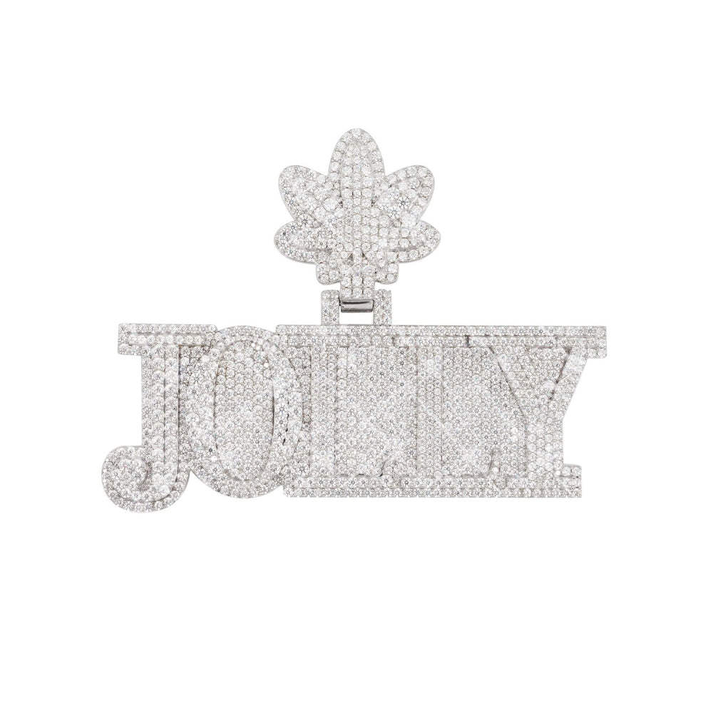jolly custom name moissanite pendant 14k gold icecartel main