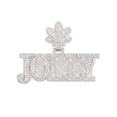 jolly custom name moissanite pendant 14k gold icecartel main