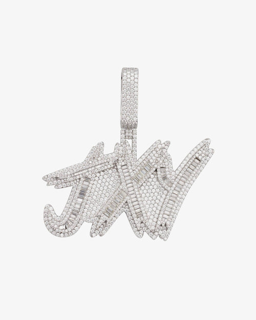 jxy custom moissanite name pendant 14k gold icecartel white