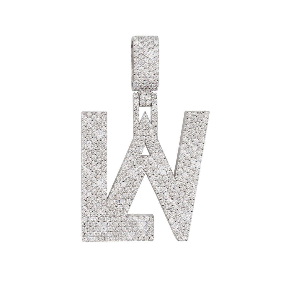 lav moissanite custom name pendant 14k gold ICECARTEL