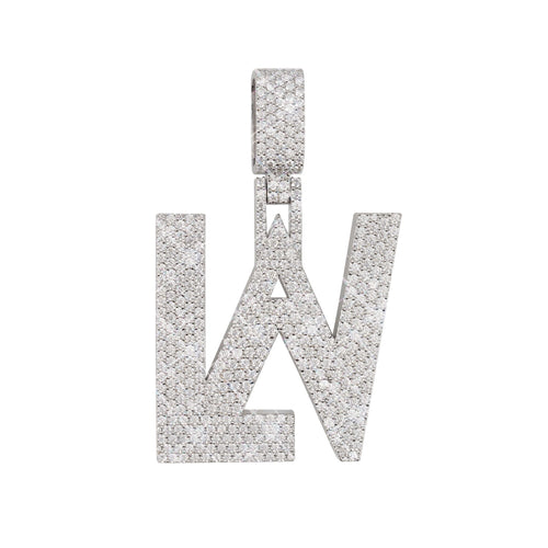 lav moissanite custom name pendant 14k gold ICECARTEL