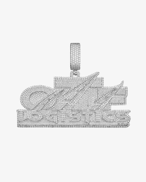 "logistics" Custom Moissanite Pendant 14K Gold 1