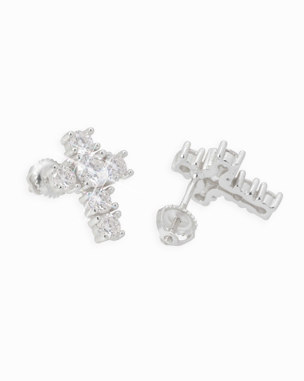 medium cross moissanite earrings 14k gold icecartel main px new