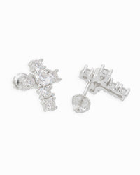 medium cross moissanite earrings 14k gold icecartel main px new