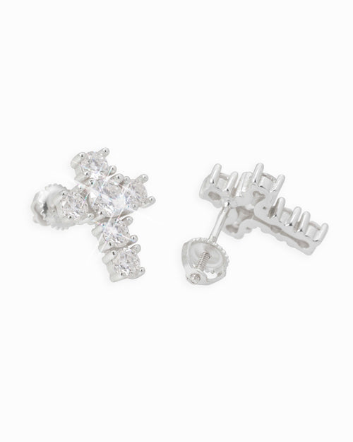 medium cross moissanite earrings 14k gold icecartel main px new