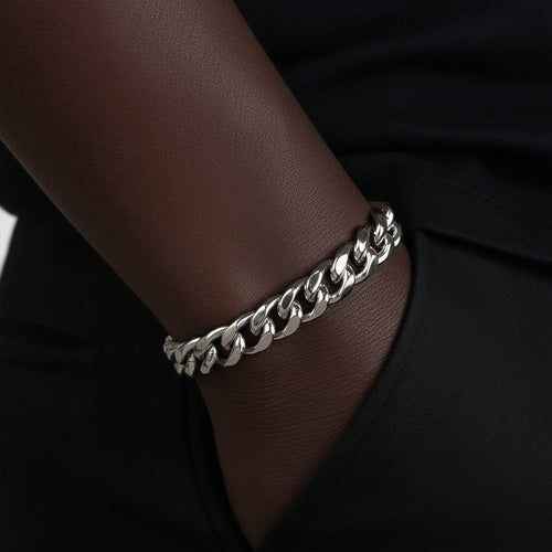 10MM Cuban Link Bracelet Silver