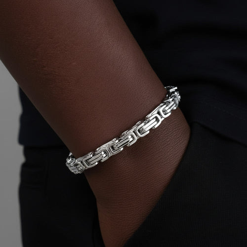 6MM Byzantine Bracelet Silver