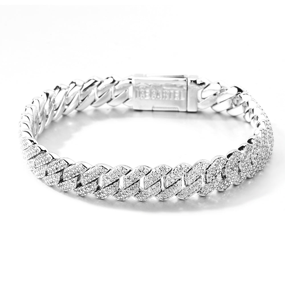 mens 8mm vvs cuban link bracelet 2