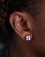 VVS Stud Earrings 14K Gold (ALL SIZES) - 