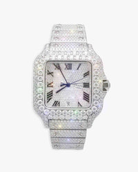 mens vvs moissanite watch 16ct 14k white gold icecartel px new main