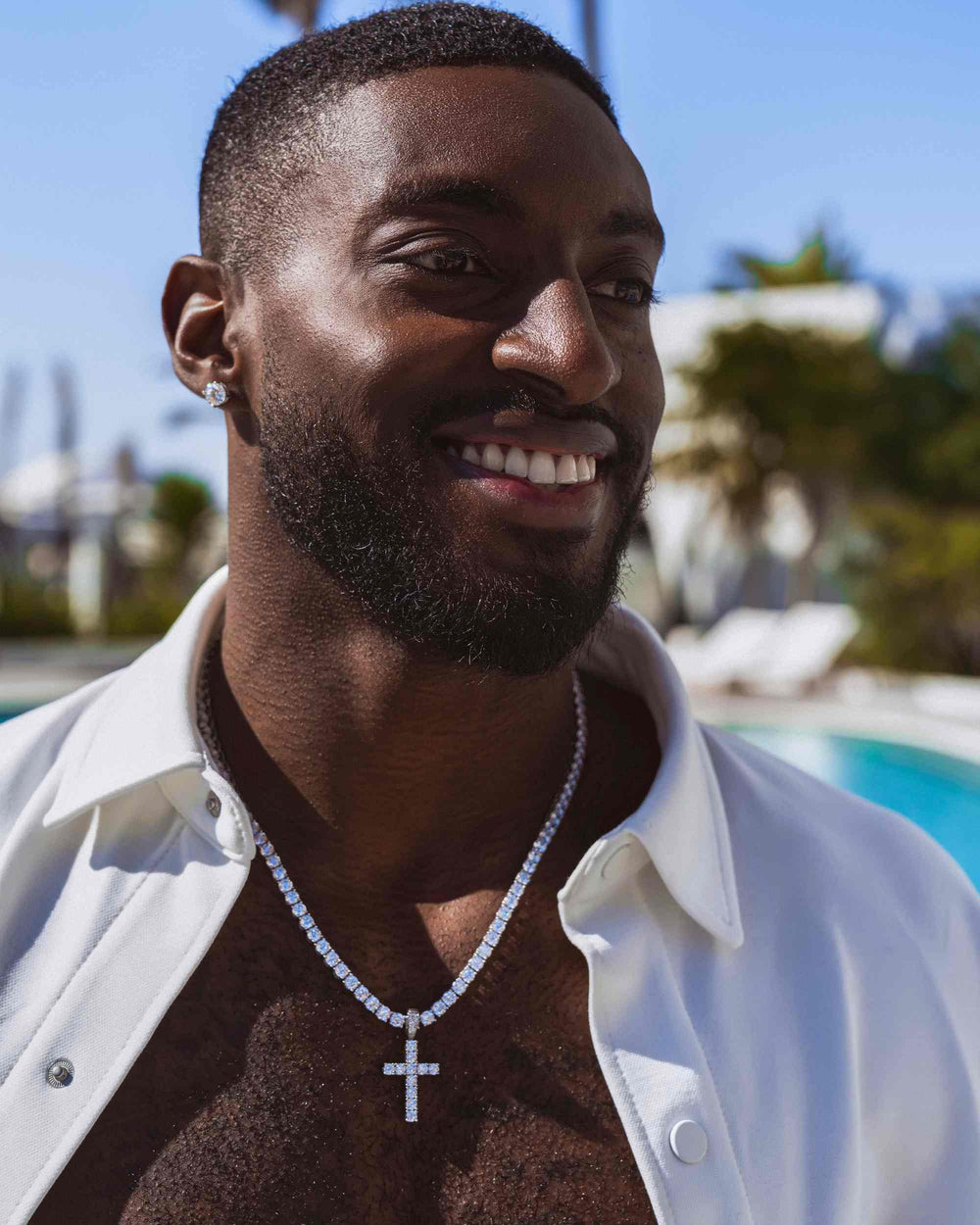 VVS Cross Pendant 14K Gold