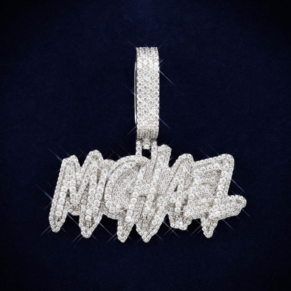 michael custom moissanite pendant 14k gold ICECARTEL main