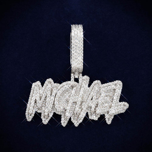 michael custom moissanite pendant 14k gold ICECARTEL main